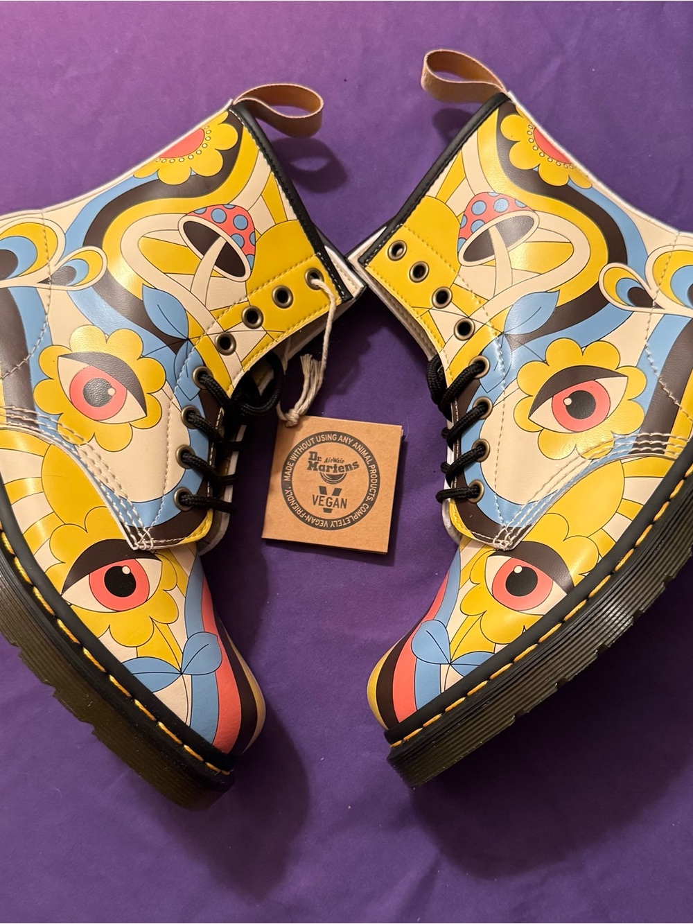 NWT Dr Martens 1460 Retro Ray Kemble Vegan Boots Women’s 7